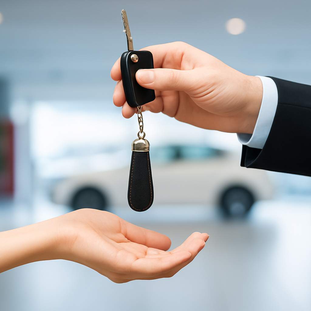 Acquisto di un auto, chiavi in mano.