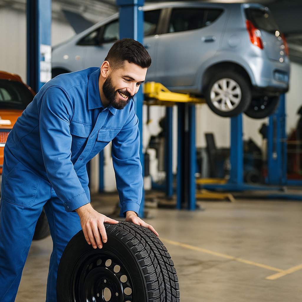 Servizio gommista dal concessionario AMG.